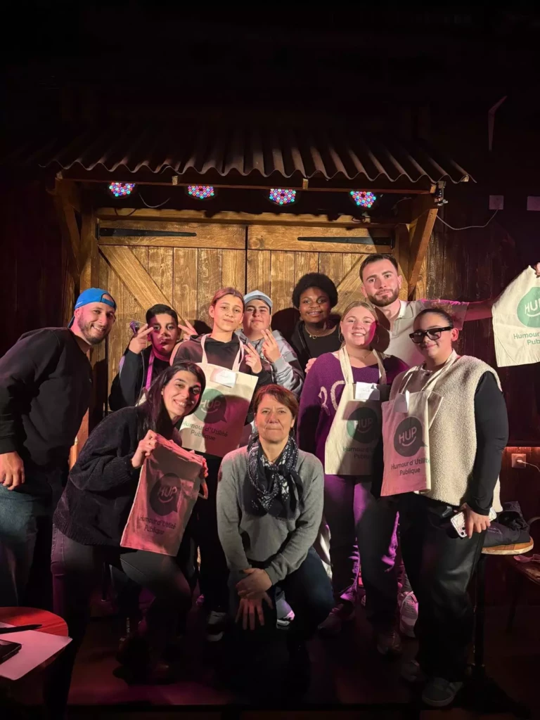 Jeunes patients de Val Pré Vert participant à un projet culturel avec Humour d’Utilité Publique